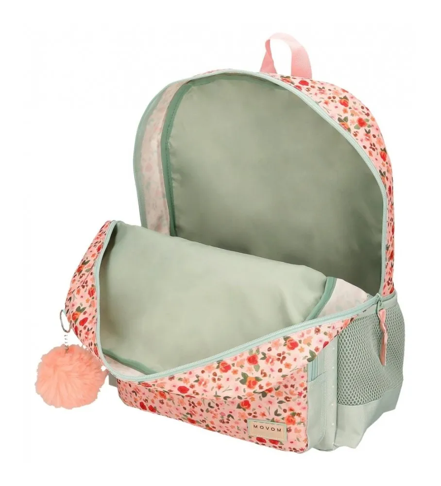 MOCHILA MOVOM ROMANTIC GIRL ADAPTABLE A CARRO VERDE 31X42X13CM